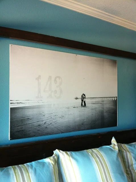 how to mount an engineer print on hardboard for large wall art (Joy's Hope)
