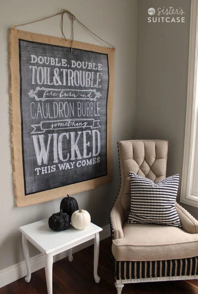 attach an engineer print to fabric for a hanging wall tapestry, large wall art Handmade (My Sister's Suitcase)
