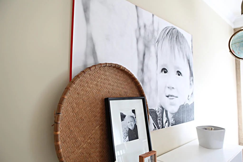 Large Wall Decor Handmade: engineer printed photo with contrast color edge (Bower Power Blog)