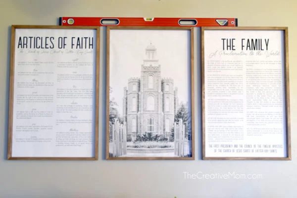 How To Frame Engineer Prints For Large Handmade Wall Decor, The Creative Mom