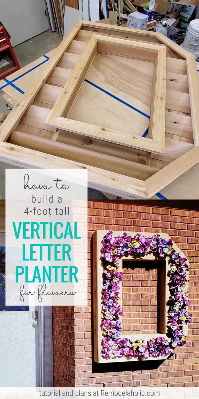 How To Build A Handmade Outdoor Wood Monogram Letter Planter, Bekob