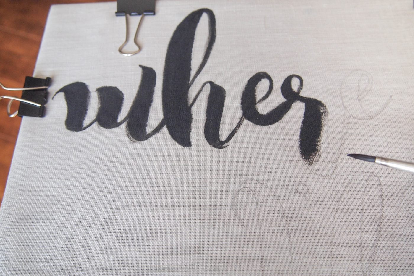 Handmade Large Hand-painted calligraphy art. | The Learner Observer for Bekob.com