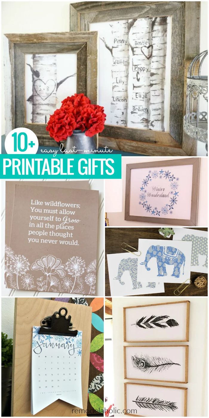 straightforward Last Minute Printable Gifts For Christmas Birthdays, Weddings, Or Any Occasion | These free printable gift options are the well fitted last-minute gift -- no one wi