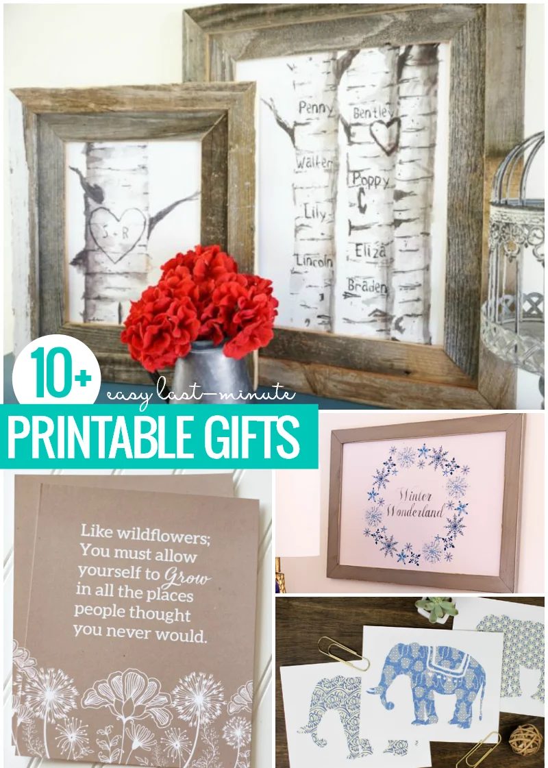 straightforward Last Minute Printable Gifts For Christmas Birthdays Or Any Occasion Crop @Bekob