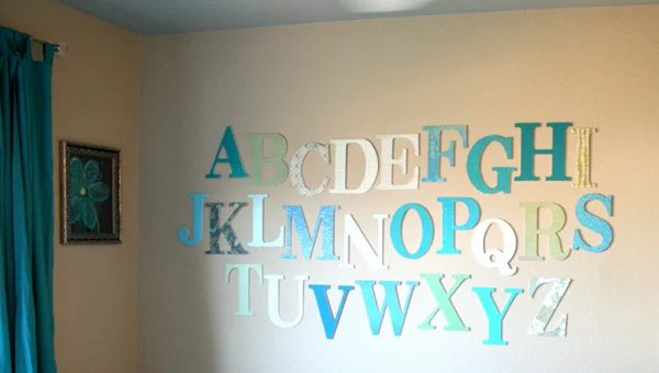 Learning Her Letters; Alphabet Art