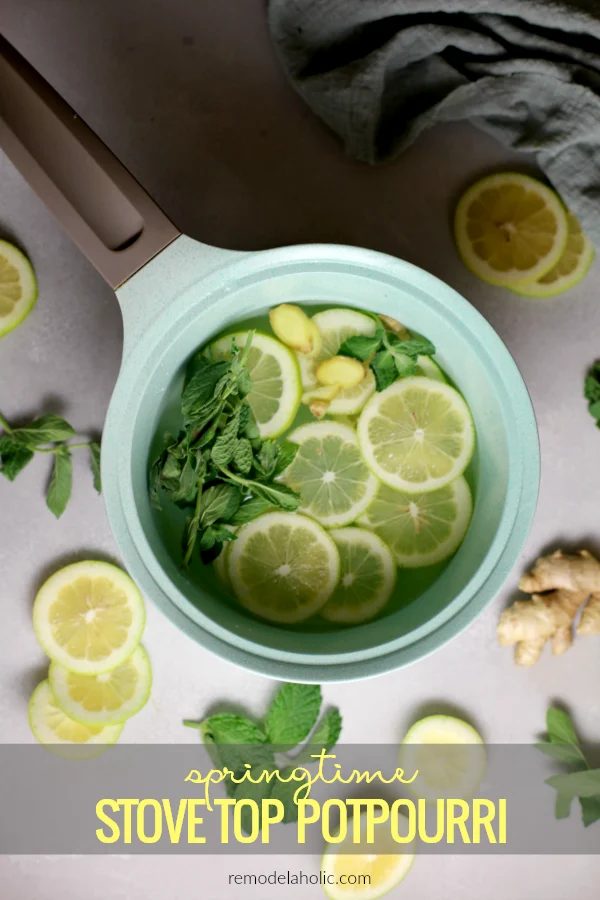 How To Make Stovetop Potpourri For Spring, Lemon Mint Natural Air Freshener, Bekob