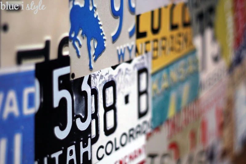 License Plate Map for Wall Art by by Blue i Style featured on Bekob