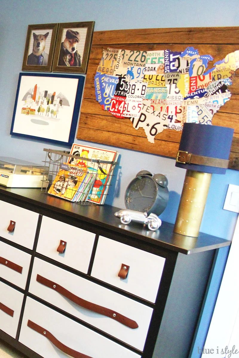 License Plate Map Wall Art by Blue i Style featured on Bekob
