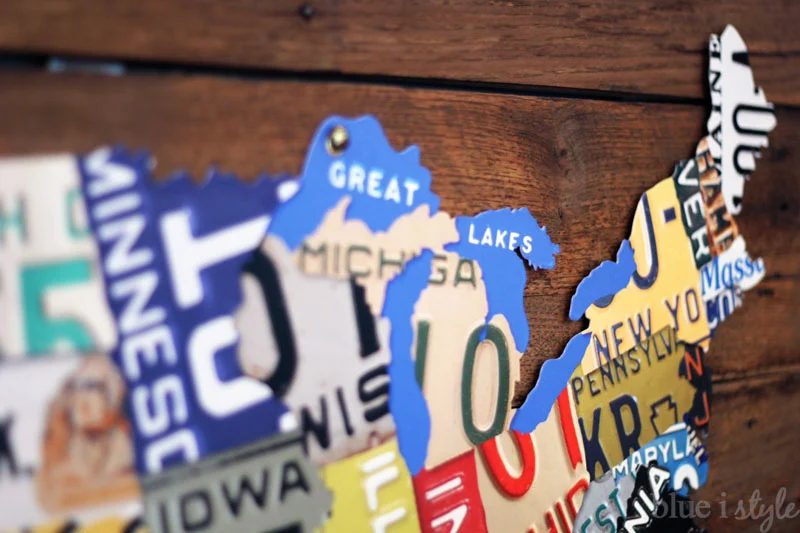 How to Create License Plate Map Wall Art by Blue i Style featured on Bekob