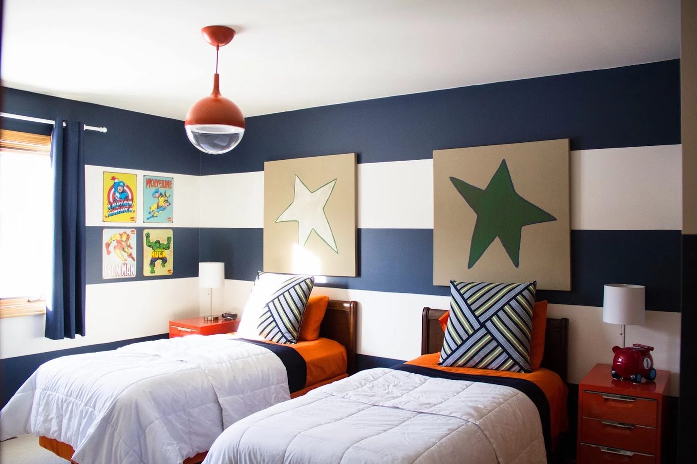 01-10 stars and stripes boys room, The Divine Living Space