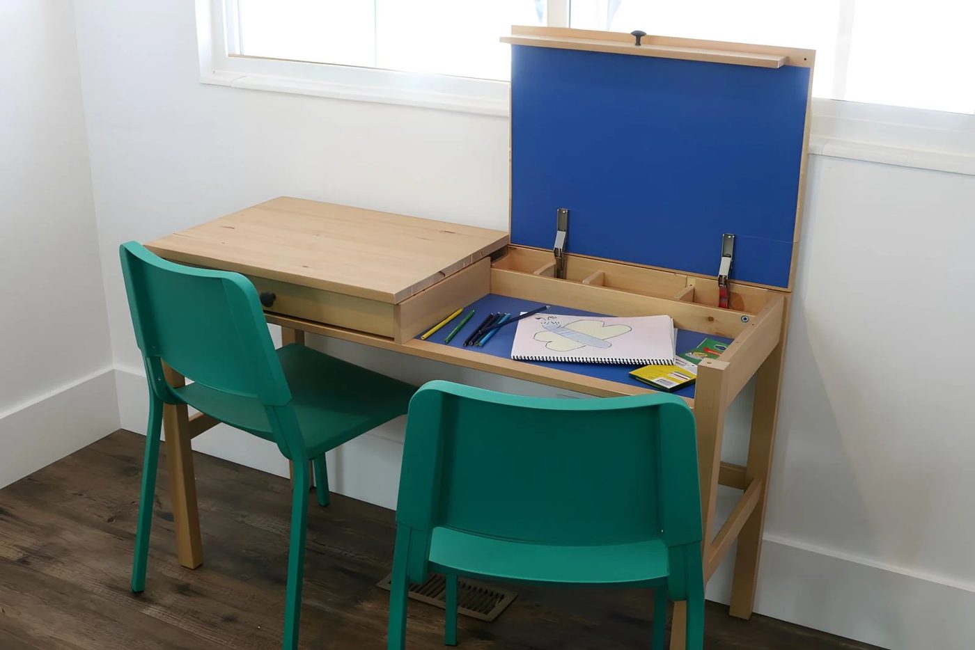 straightforward Diy Ikea Desk method With 2 Hidden Compartments For Kids Work Areas And Storage Bekob 095744