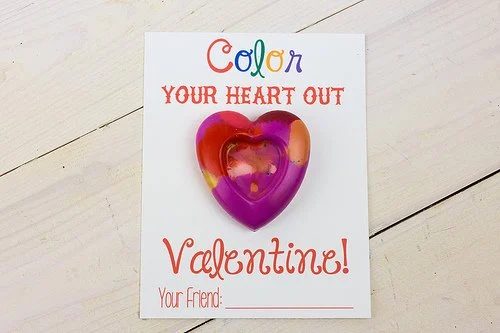 Handmade Heart-Shaped Crayons