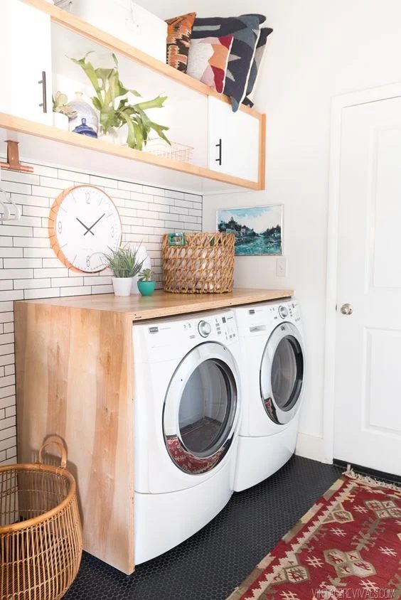 striking laundry room inspiration | Found on vintagerevivals.com