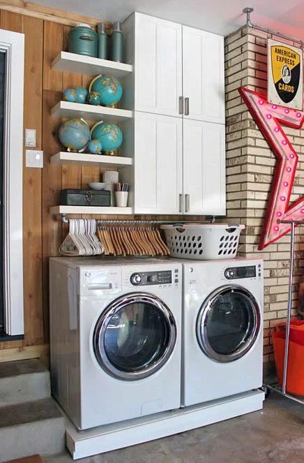 striking laundry room inspiration | Found on iheartorganizing.com