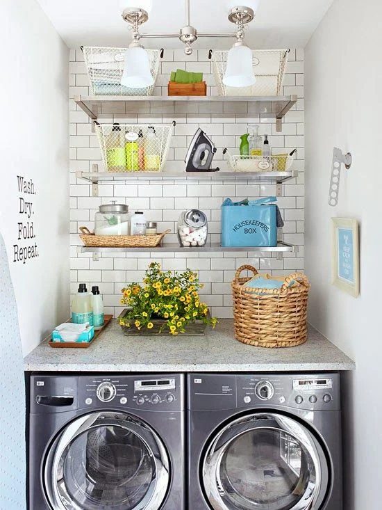 striking laundry room inspiration | Found on bhg.com