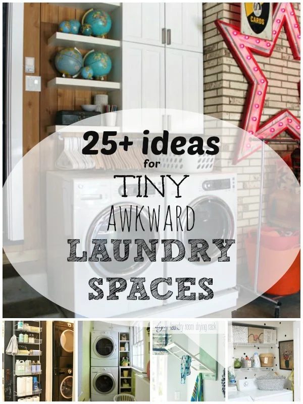 25 options for tiny awkward laundry spaces