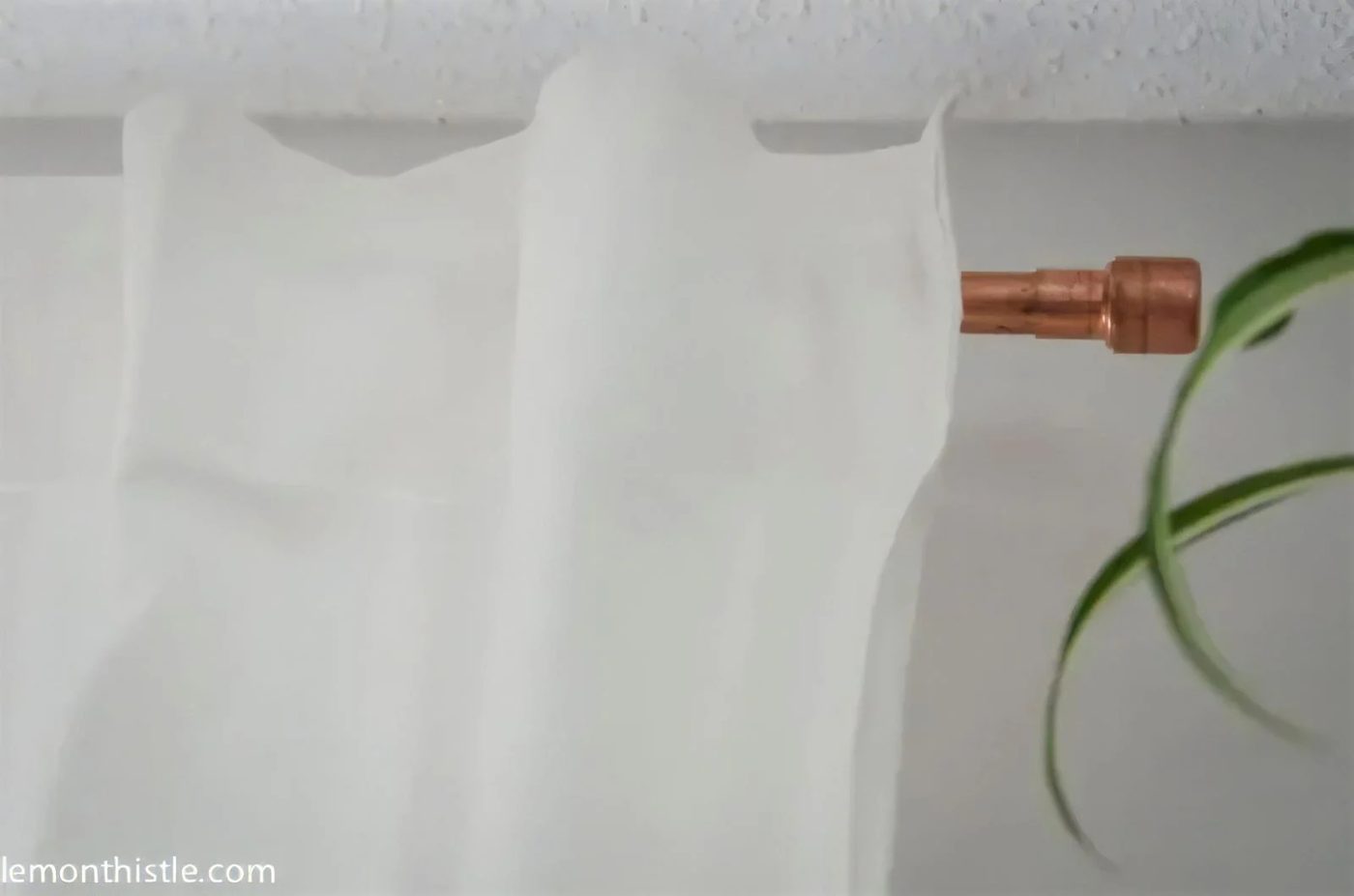 13 Upcycled Copper Pipe Curtain Rod And Finial Lemon Thistle On Bekob 031911