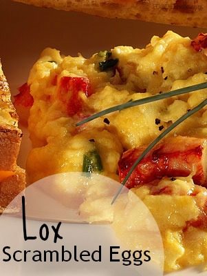 Lox Scrambled Eggs | FOODIEaholic.com #recipe #cooking #breakfast #brunch #lox #eggs