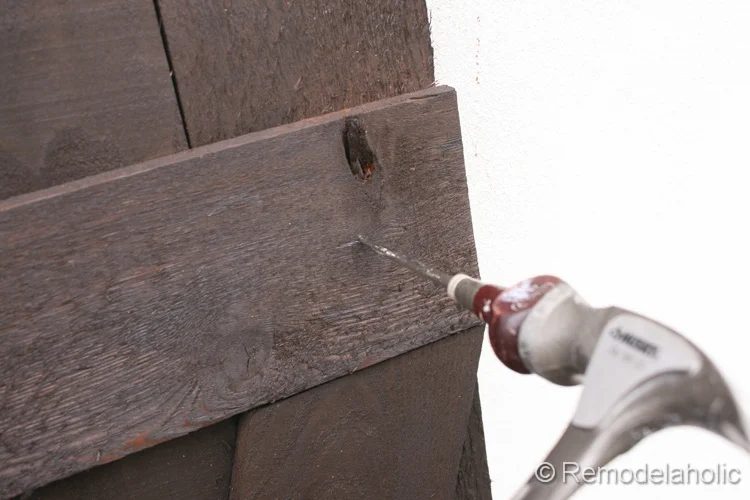 Handmade wood shutters