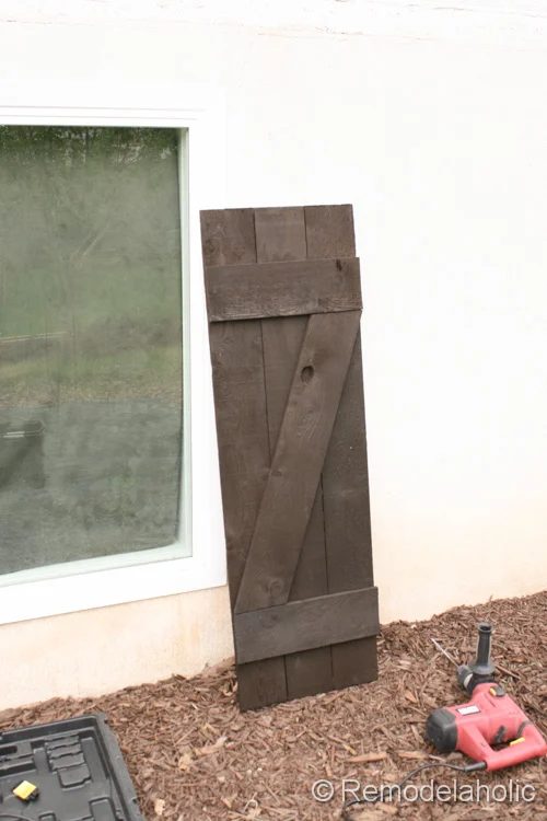 wood shutters Handmade