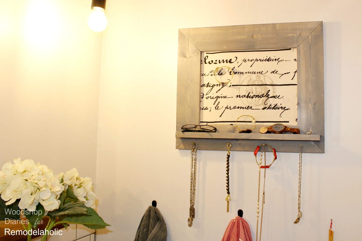 Make a Handmade Jewelry Organizer