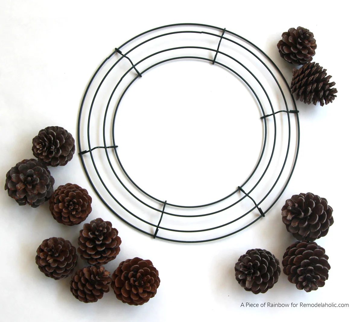 How To Make A Pinecone Wreath, straightforward Step By Step walkthrough For A Classic Pinecone Wreath With Lights And Pine And Berries, Bekob