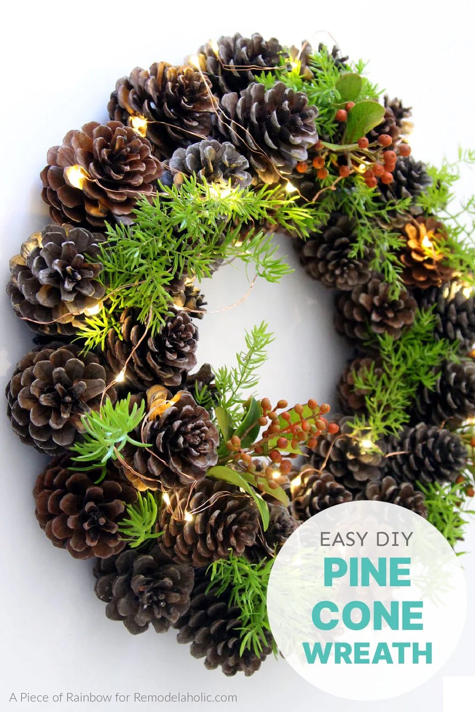 straightforward Diy Pine Cone Wreath Step By Step walkthrough, Bekob