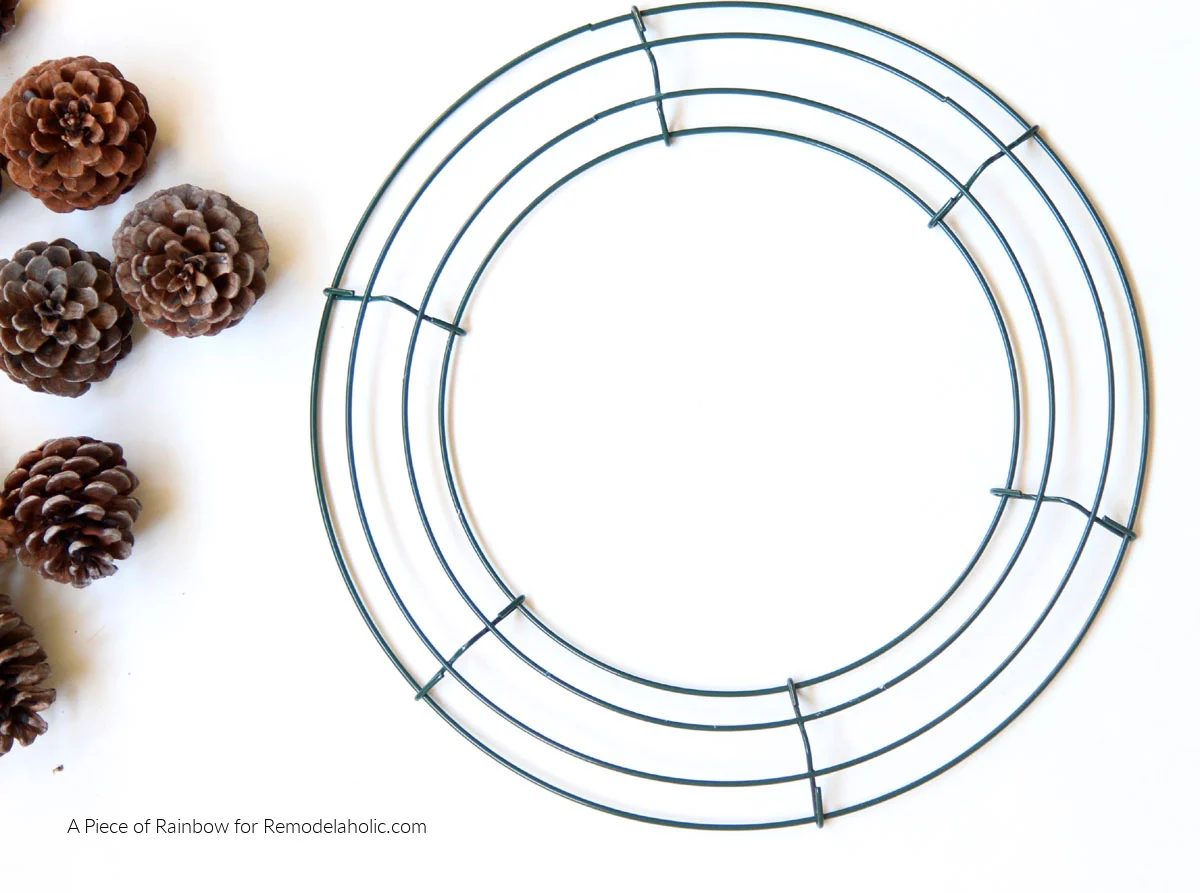 How To Make A Pinecone Wreath, straightforward Step By Step walkthrough For A Classic Lighted Pinecone Wreath, Bekob