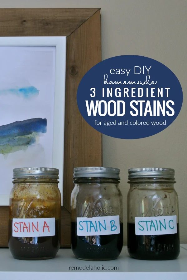 straightforward Diy Homemade Wood Stains To Age Wood Naturally And Add Color Using Ingredients From The Pantry #Bekob