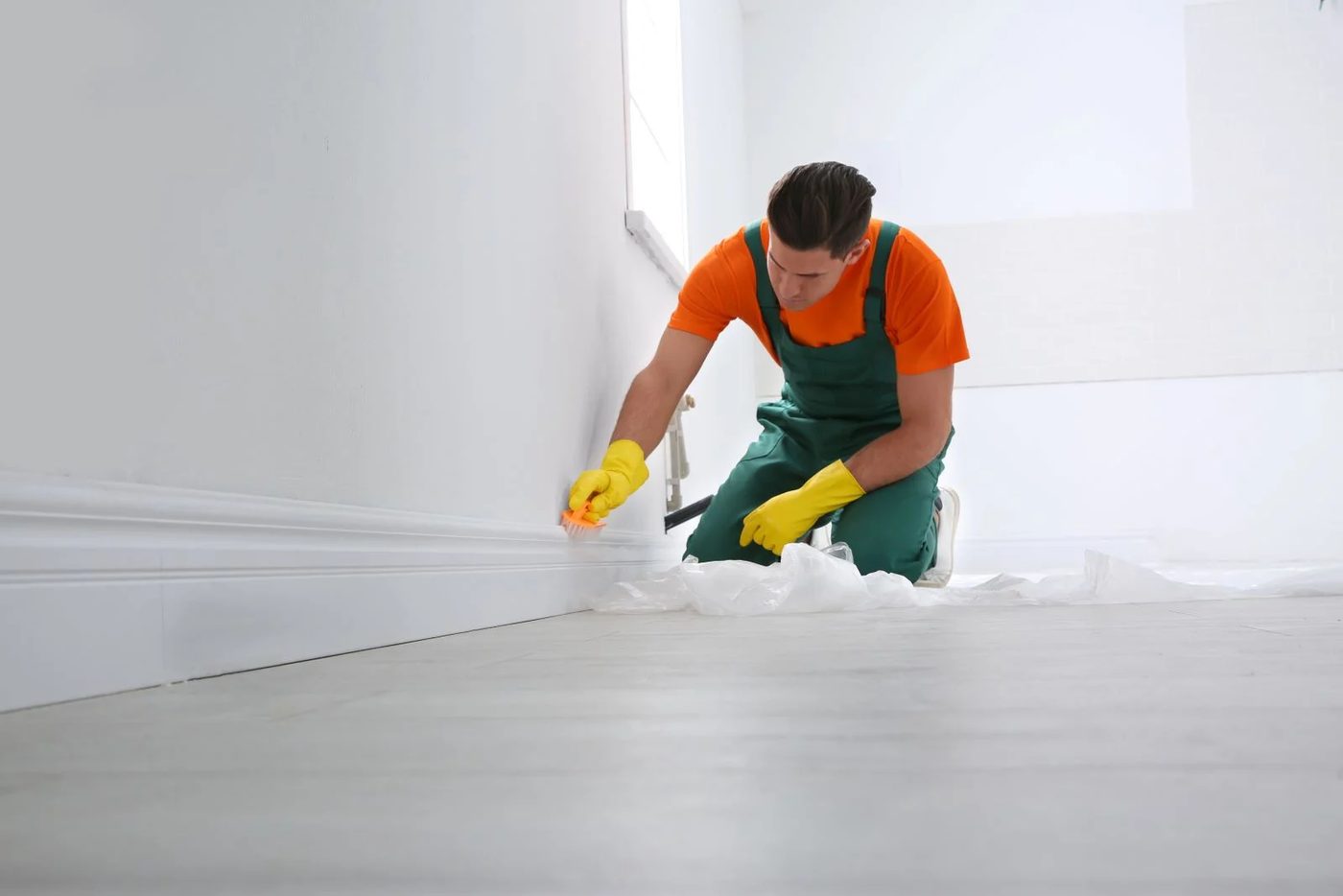Cleaning The Baseboards