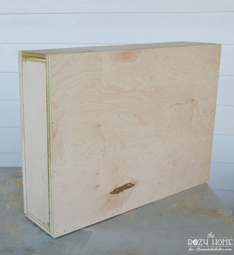 Building an indoor Handmade swing for kids - box finished