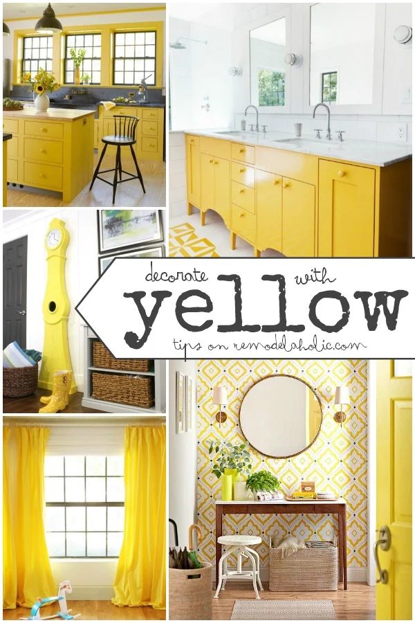 Decorate with Yellow | Tips and Inspiration on Bekob.com #yellow #colorfiles #decorating