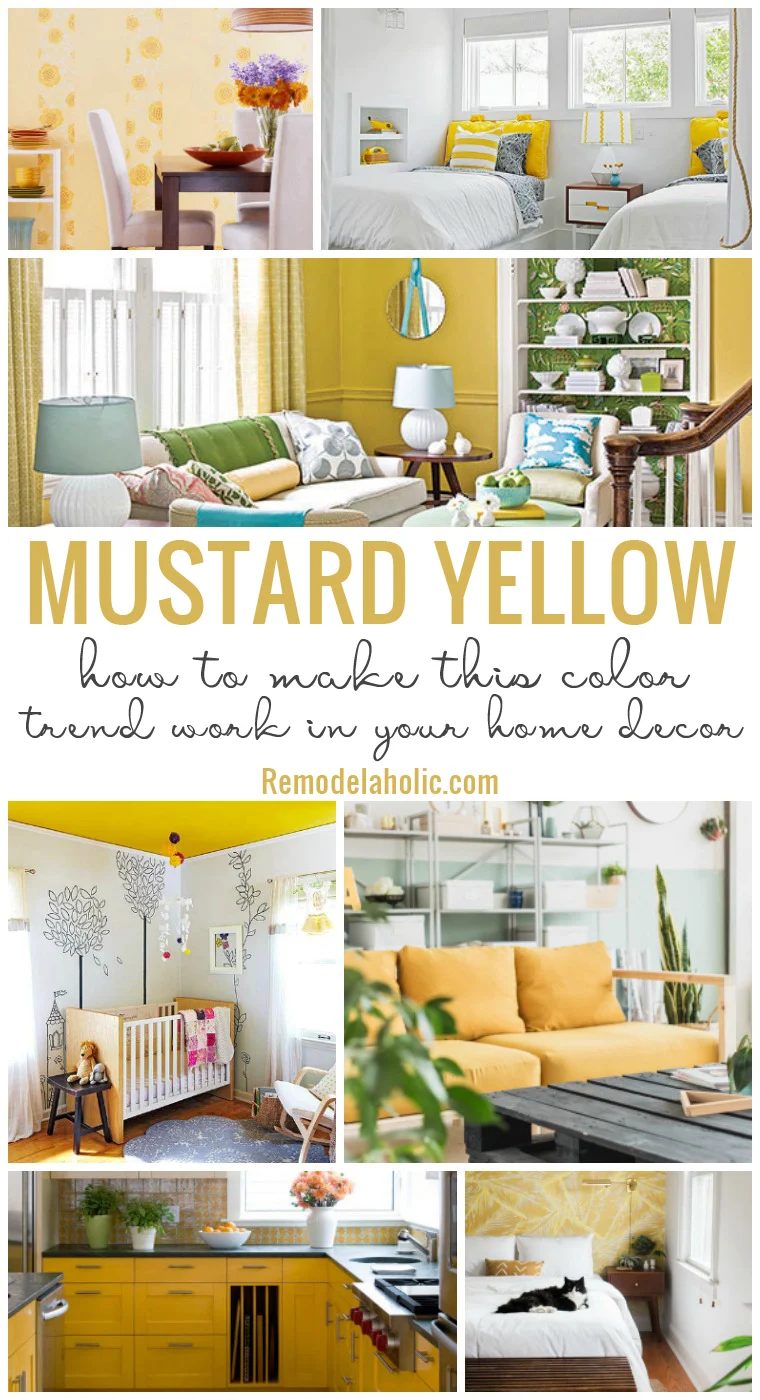 How To Make Mustard Yellow Work In Your Home Decor | The bright and bold color of mustard yellow is popping up everywhere. See how to decorate with this fun color, from decor picks