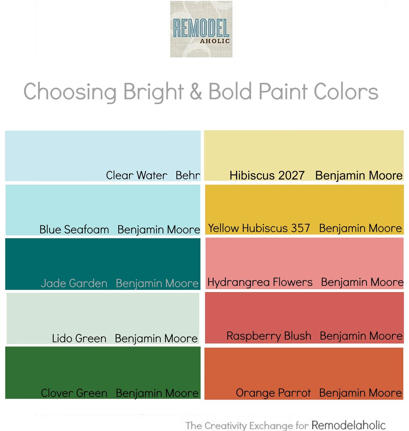 Tips for how to choose bright and bold paint colors {Bekob}