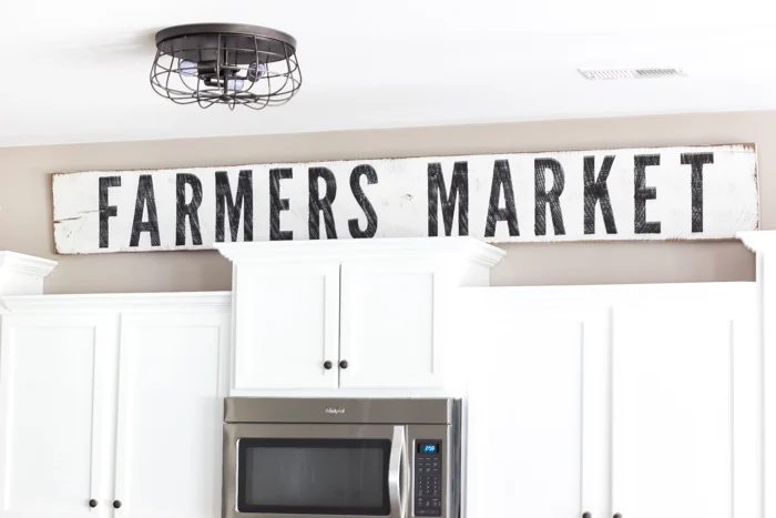 9 Handmade Painted And Distressed Farmhouse Sign, straightforward, By Blesser House Featured On @Bekob