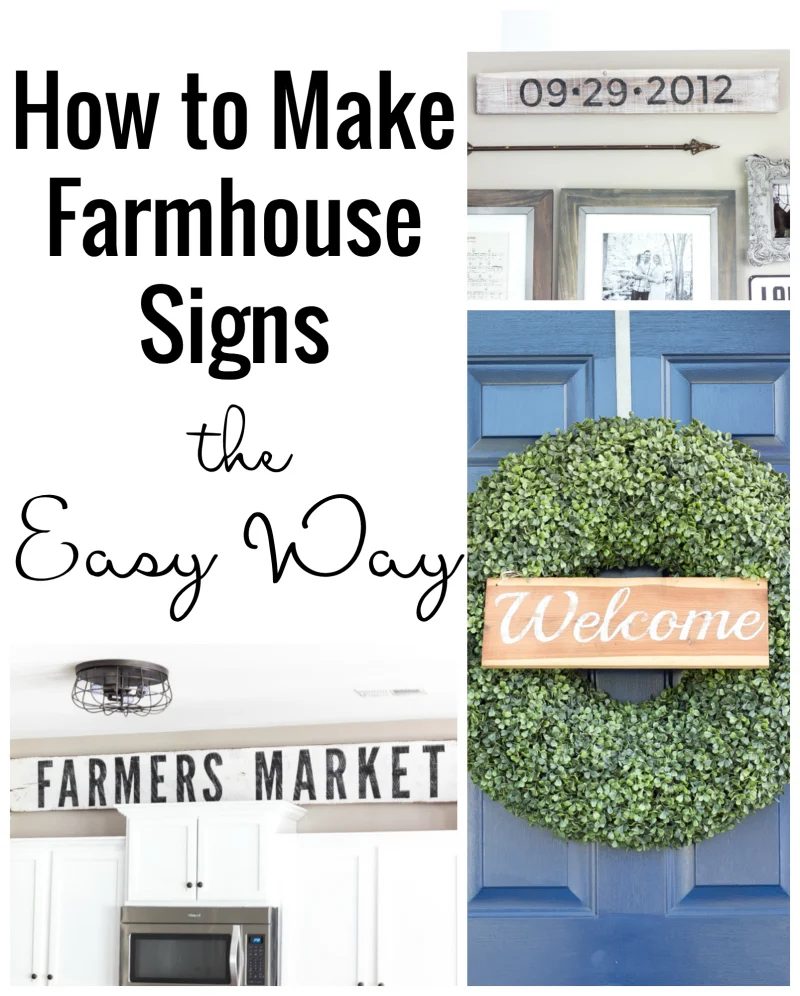 How to Make Painted Farmhouse Signs the straightforward Way | walkthrough from Bless'er House on Bekob.com