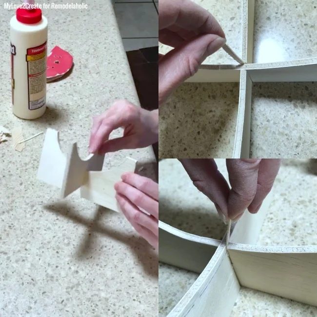 Gluing And Shimming Cross Based Terrarium, MyLove2Create