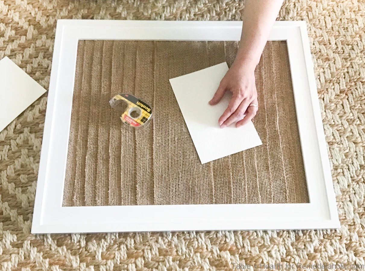 Layered Burlap Frame Mat Tableandhearth 9