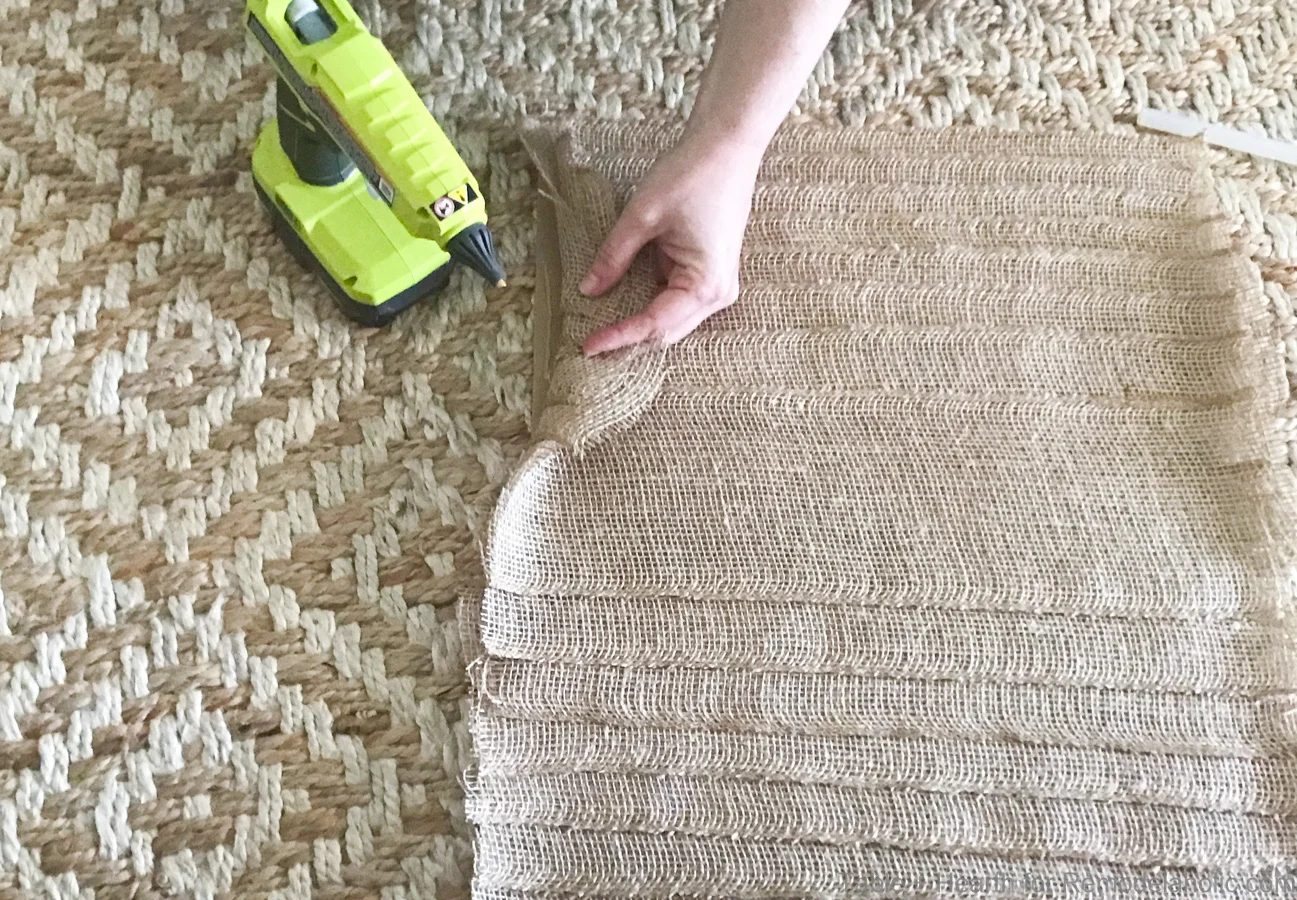 Layered Burlap Frame Mat Tableandhearth 5