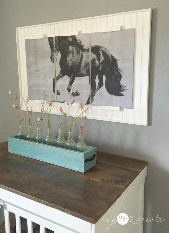 Triptych frame in room, MyLove2Create
