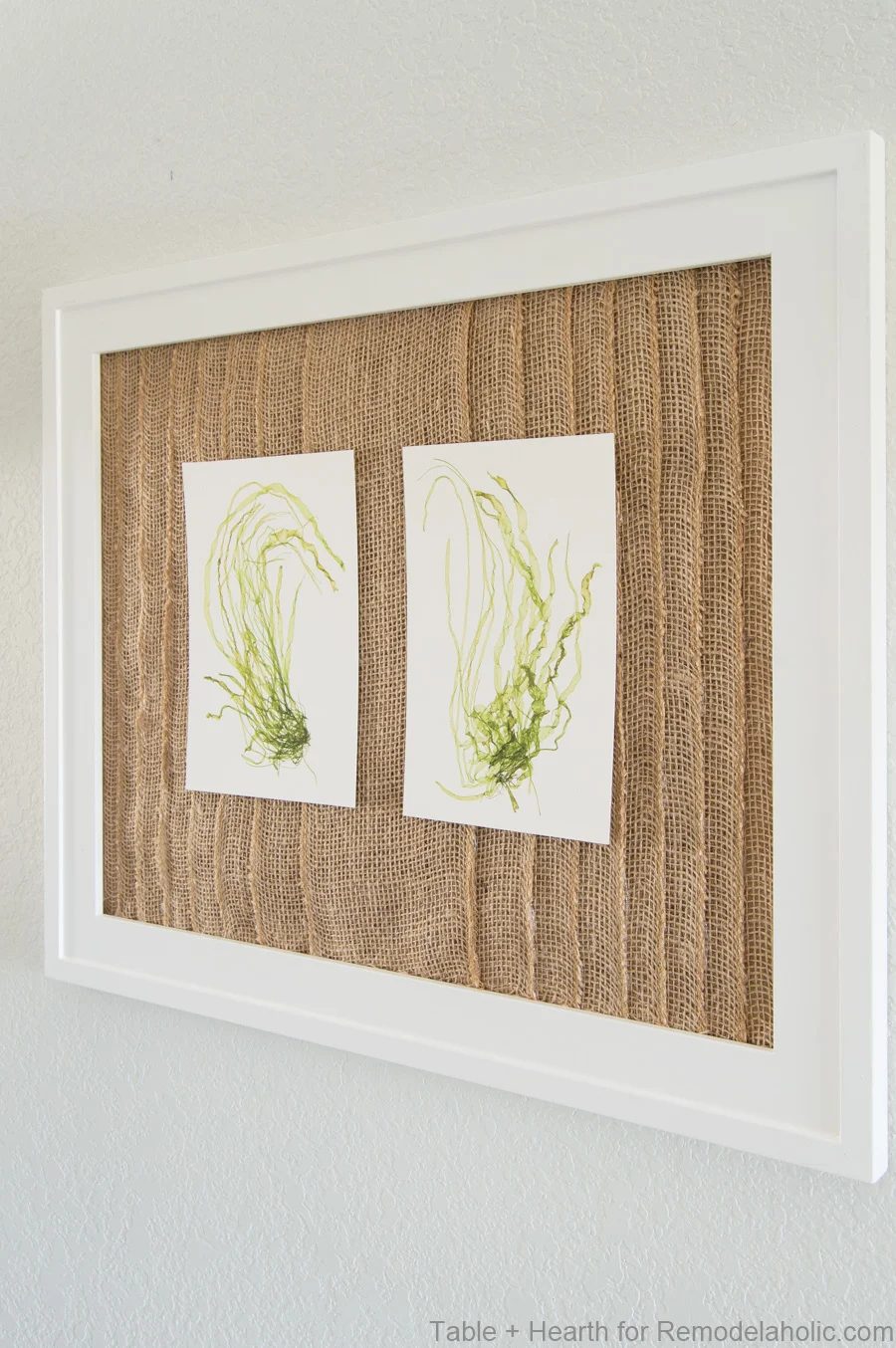 Layered Burlap Frame Mat Tableandhearth 11