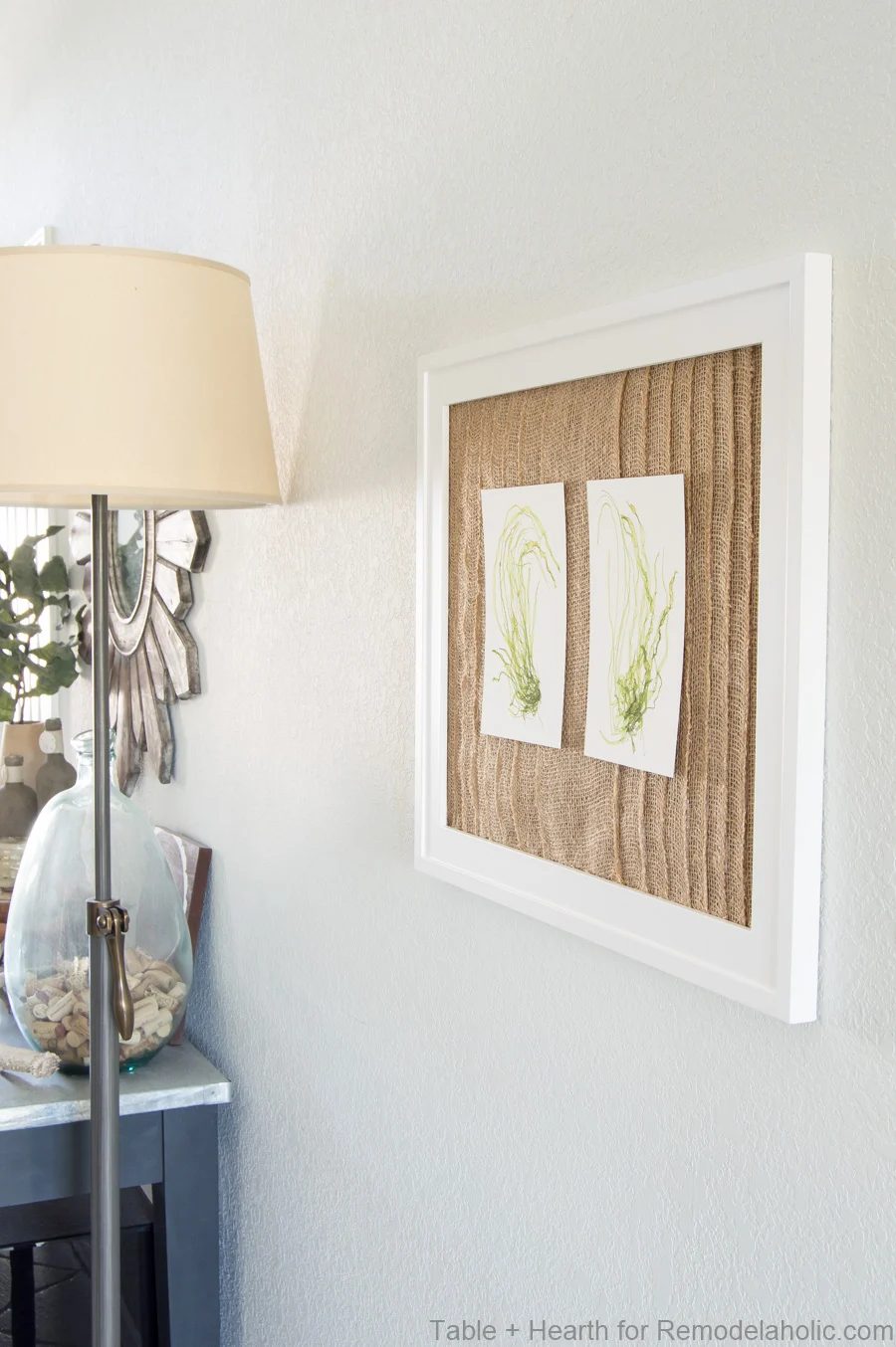 Layered Burlap Frame Mat Tableandhearth 10