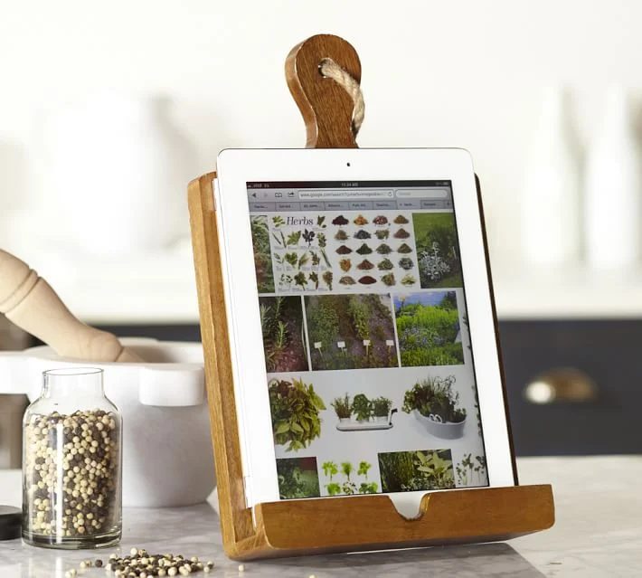 Pottery Barn Wood Tablet Stand Inspiration