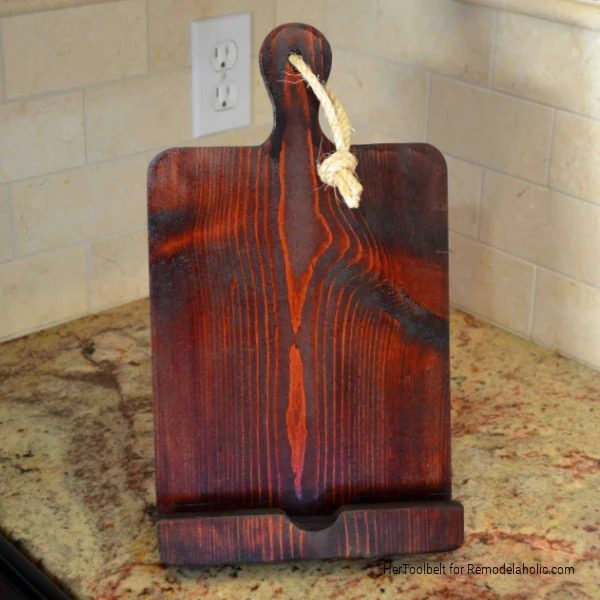 Solid Wood Handmade IPad Stand Tablet Holder With Kickstand, walkthrough And Template From HerToolbelt For Bekob