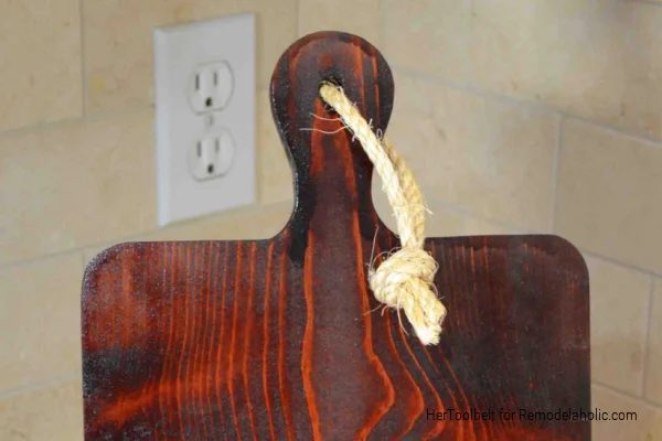 Rope Wood Handle On Handmade IPad Stand Tablet Holder, HerToolbelt For Bekob