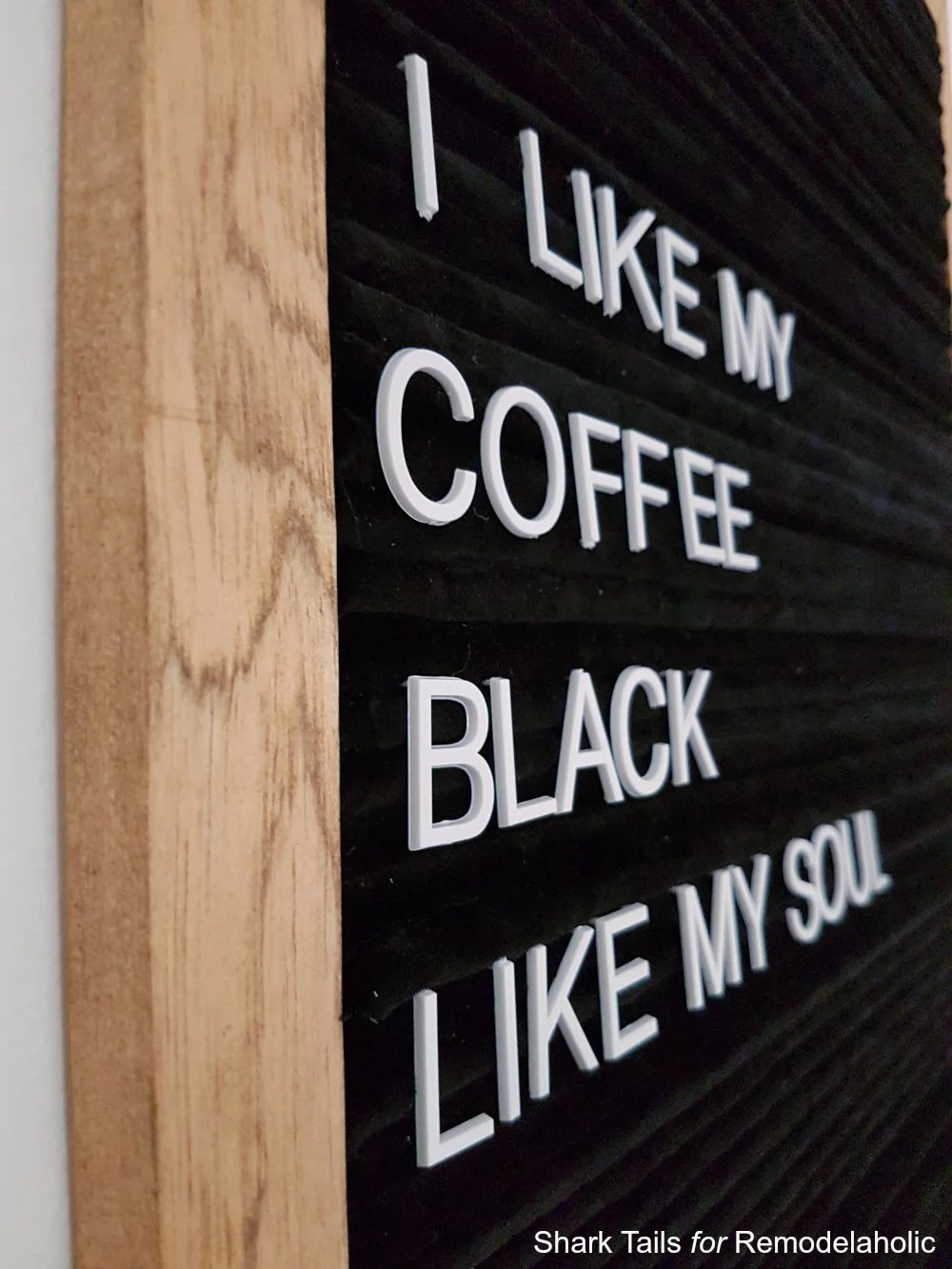 Handmade Letter Board walkthrough by Shark Tails for Bekob