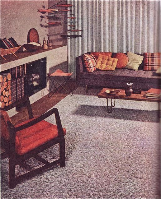 1952 Mid Century Modern Living Room by American Vintage Home on Flickr