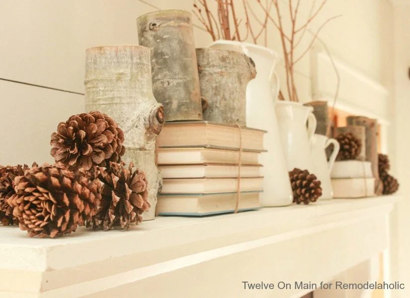 Mantel and Fireplace Makeover with Farmhouse Charm