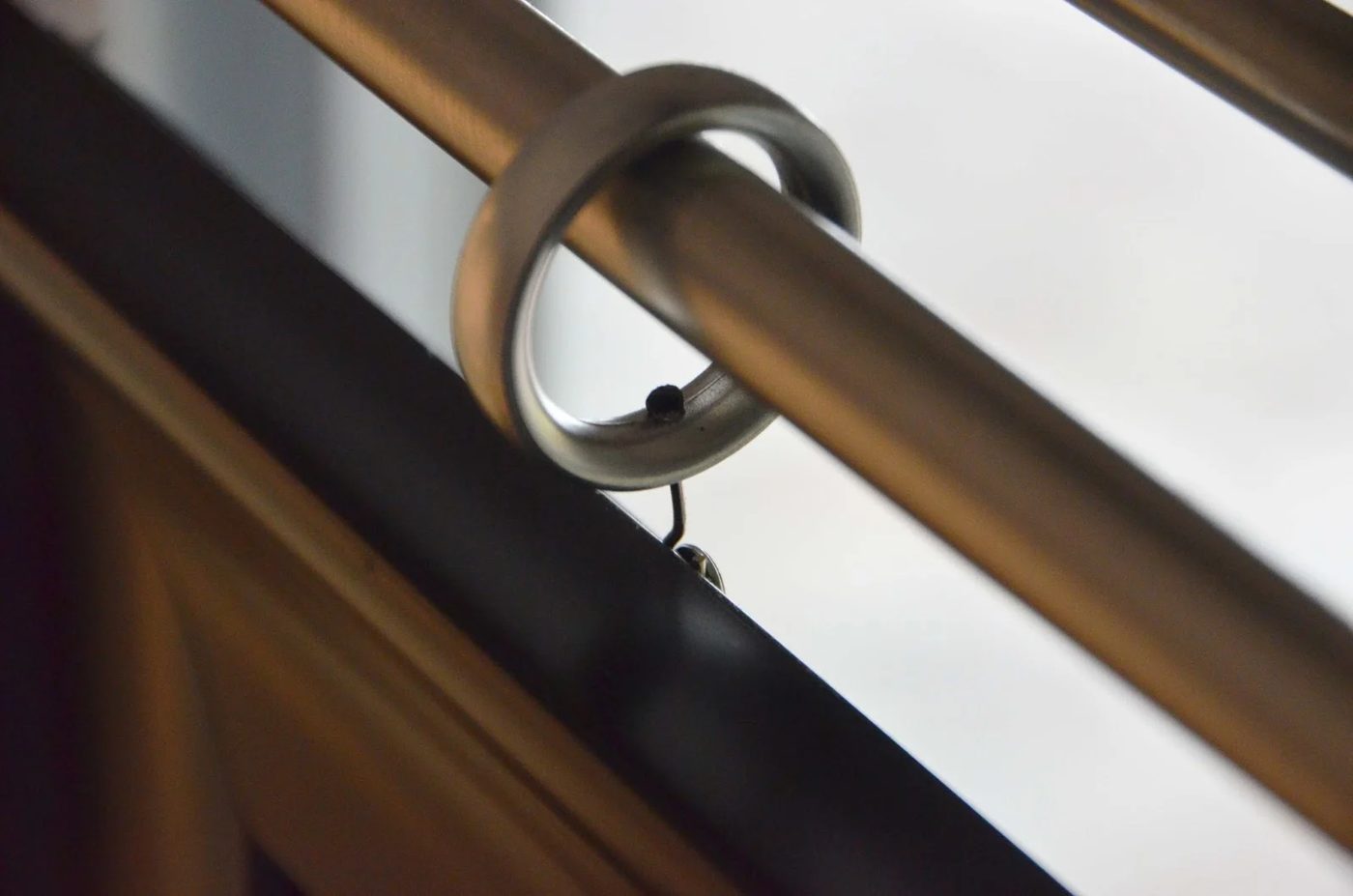 24 Drapery rod and clip rings for sliding mirror, Handmade Bathroom remodel, by Since I Became a Mom featured on @Remodelohic