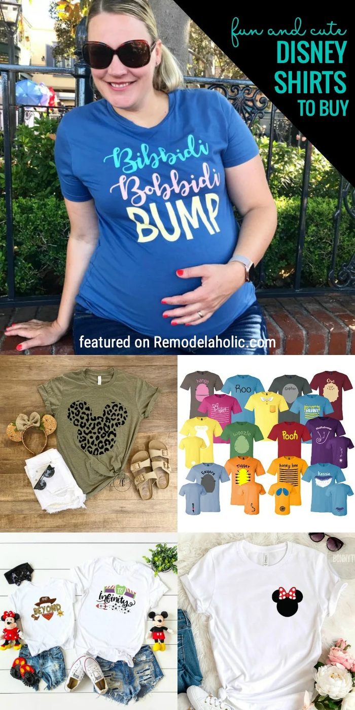 Fun And Cute Disney Shirts To Buy For Your Trip Or To Wear At Home! Some Even Match With Others For More Fun. Disney Shirts To Buy Featured On Bekob.com